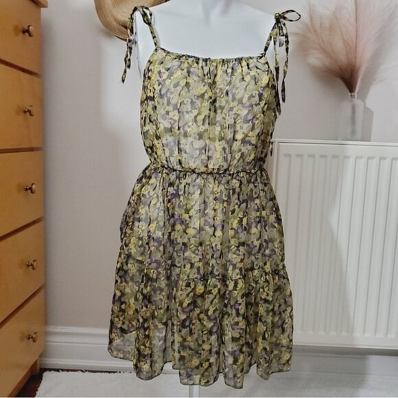 Vintage Costa Blanca Fairycore Pleated Mesh Dress - Picture 2 of 13